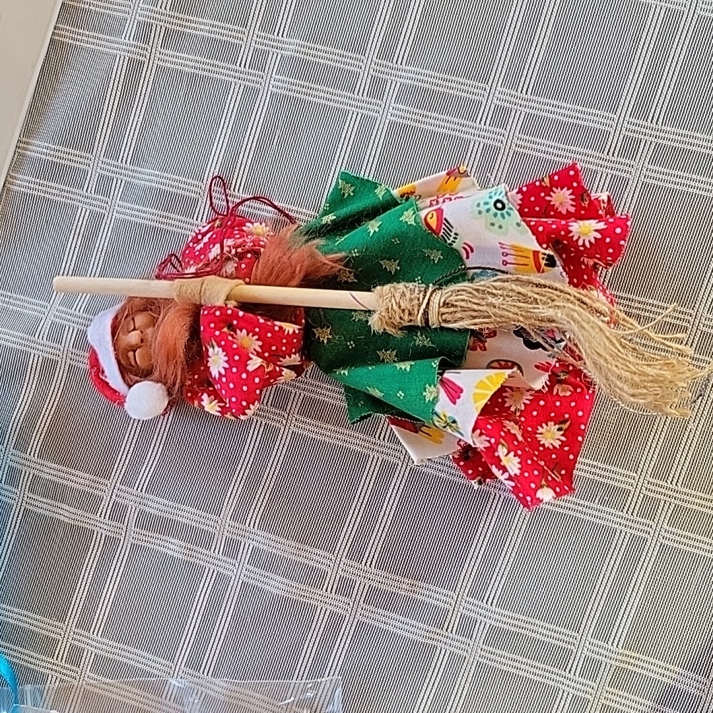 Christmas Handmade Witch Ornament